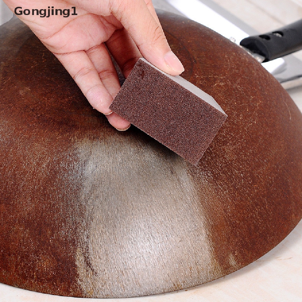 Gongjing1 1pc Spons Nano Emery Pembersih Karat / Noda Panci