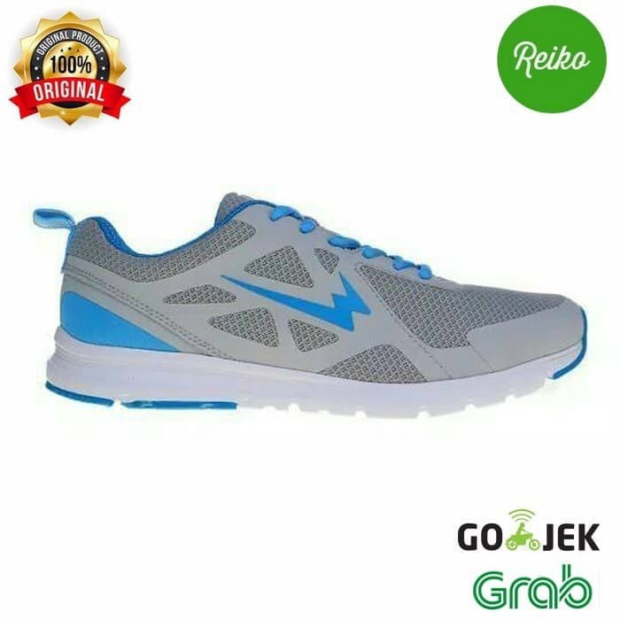 Grosir | Sepatu Eagle AURORA Sepatu Kets Casual Running Wanita Women - Grey Bule 36 Elegan