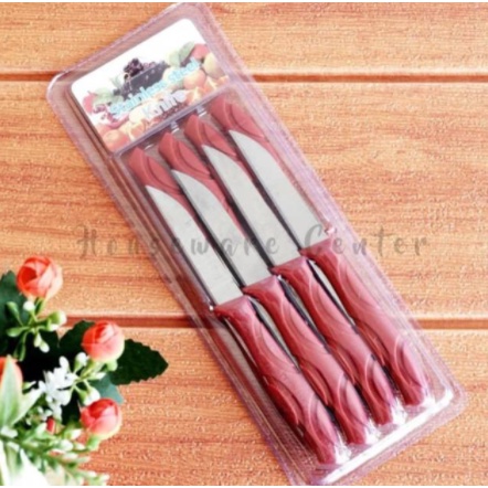 [ Cinicini ] Pisau Mini Stainless 12 Pcs Pisau Buah