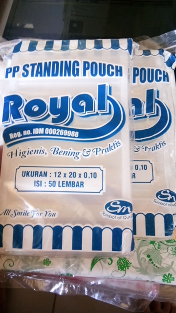 Standing Pouch 12x20 / Plastik Klip Ziplock Kemasan Berdiri Bening