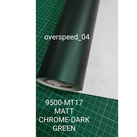 STIKER SKOTLET MOTOR MOBIL DARK GREEN MATT CHROME STIKER LEMARI AQUARIUM HIJAU TUA DOFF CHROME MAXDE