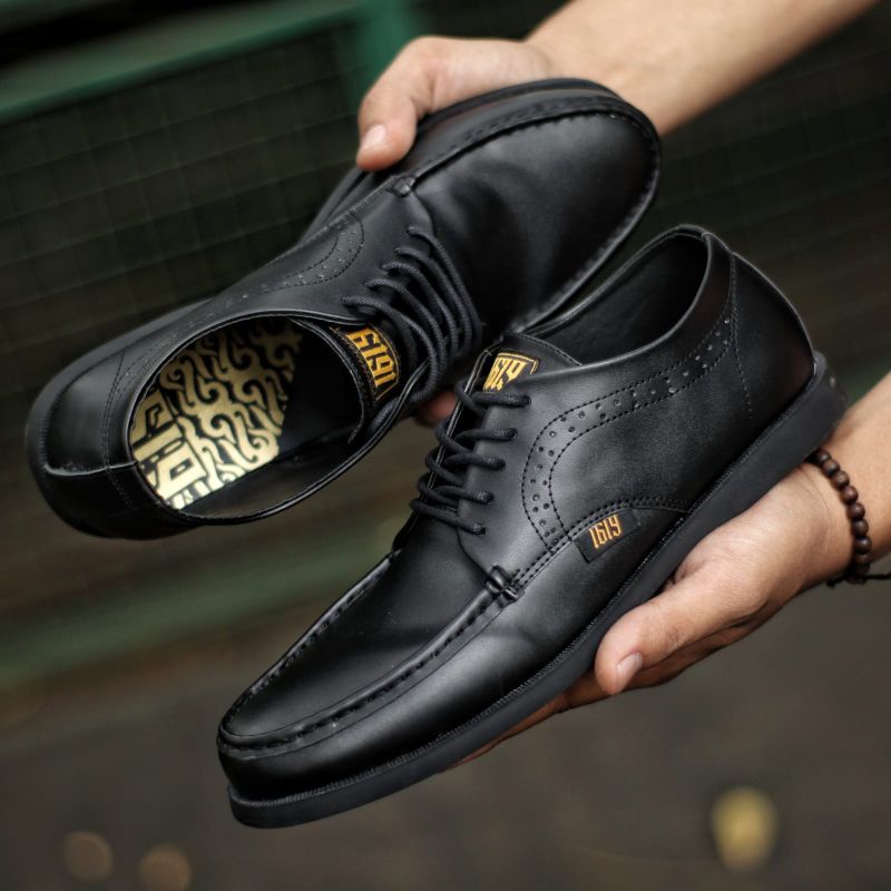 Sepatu Pria Formal Hitam Pantofel Casual Classic Modern Kerja Kasual Kantor Original