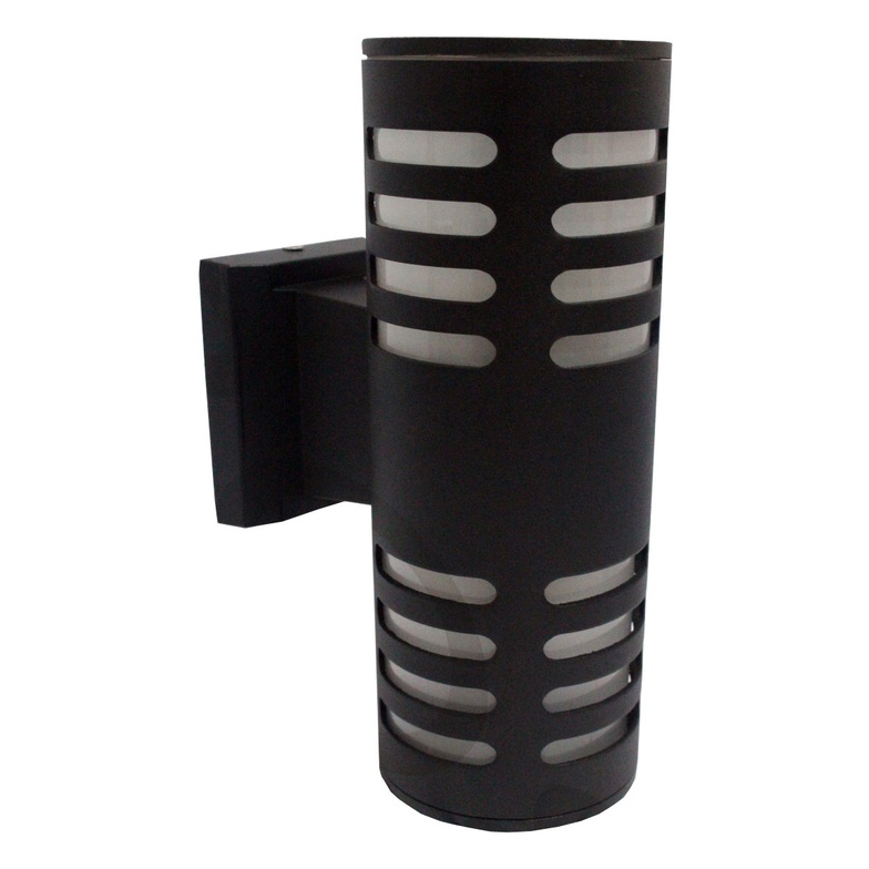 Lampu Dinding Tempel Hias Taman Pilar Teras Outdoor 2 Sisi Bulat 4 Strip