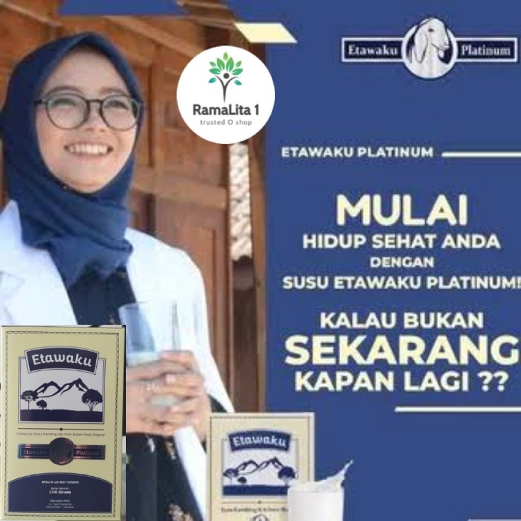 

Susu Bubuk Etawaku Platinum Kambing Etawa Kaya Nutrisi & Manfaat 200gr Original