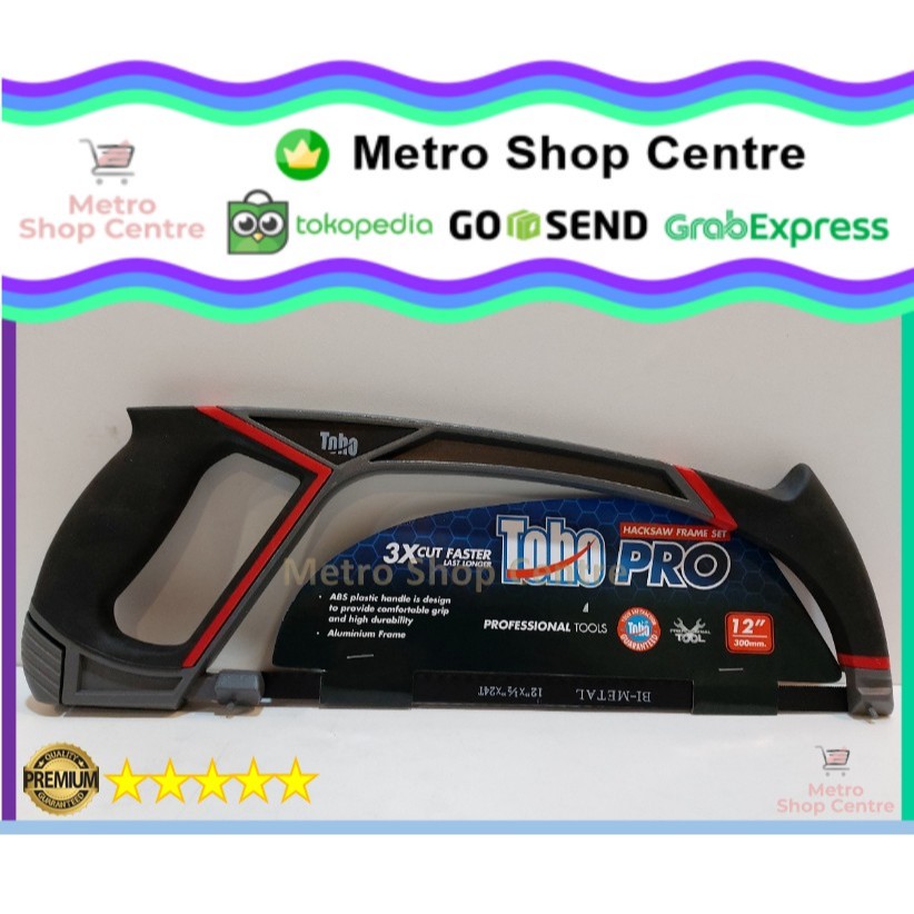 Toho - Hacksaw Frame Set Pro Gergaji Serbaguna 12" (Inch / Inci) 300mm