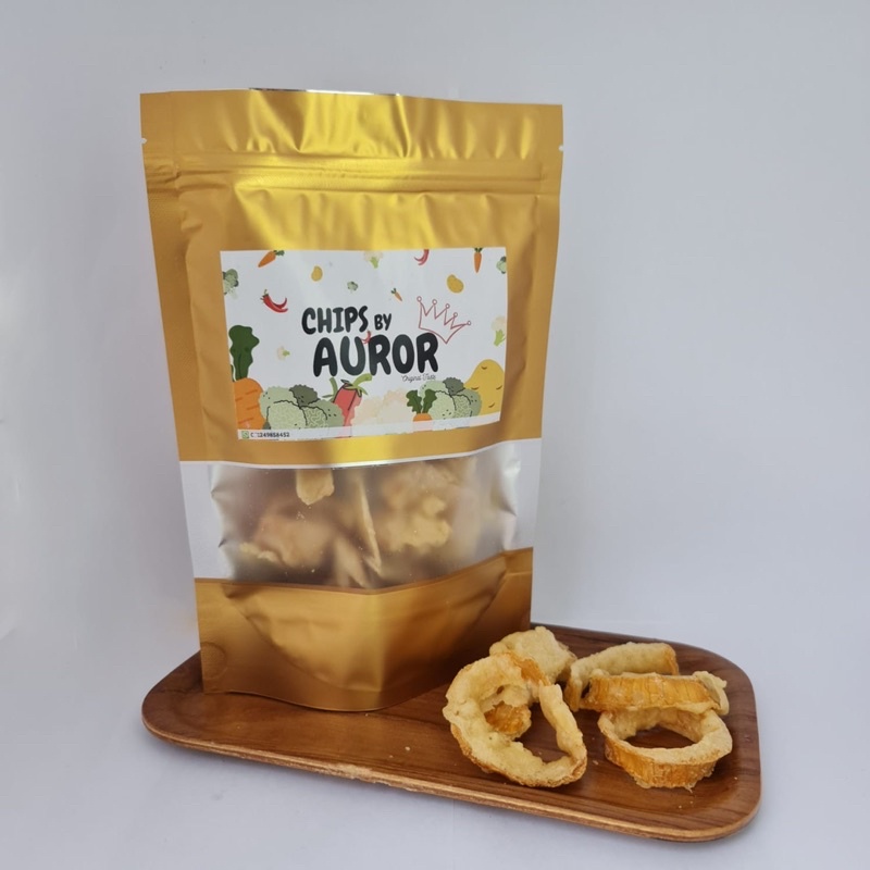 

Keripik BAWANG BOMBAY krispi, Crispy ONION Chips (Isi netto 100gr)