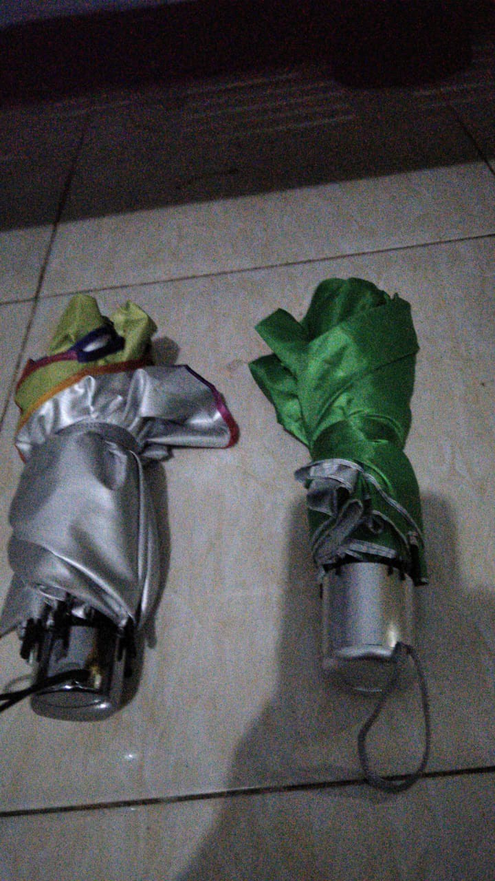 Felwinshop Payung Lipat Polos Warna Dalam Silver Murah!!! Payung Promosi Nagoya