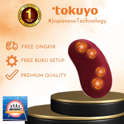 TOKUYO Heat Massage Pillow TH-530 - Bantal Pijat Hangat Panas Elektrik