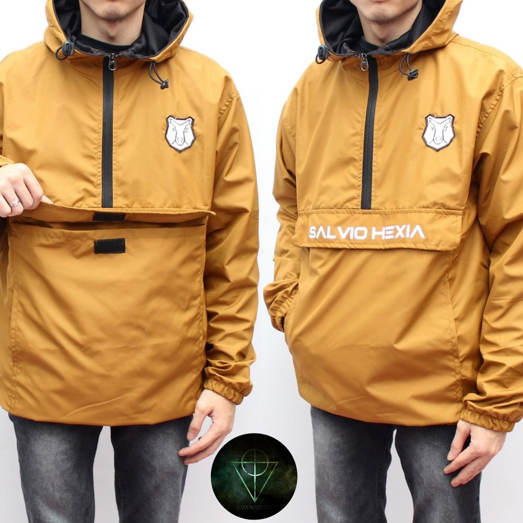 Jaket Cagoule Salvio Bear Original Mustard - Jaket Tracker Waterproof Yellow Mustard