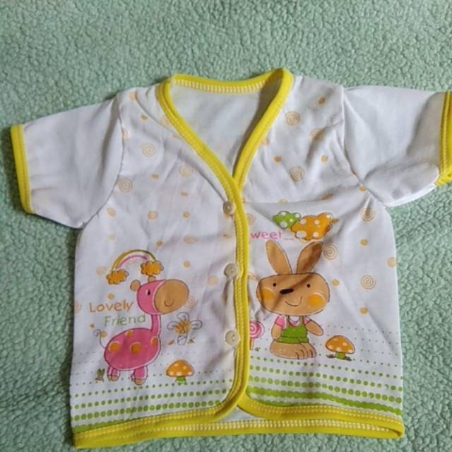 Baju bayi lengan pendek