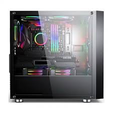 CASING Paradox Gaming Dragon Slayer White ( 3 RGB fan )