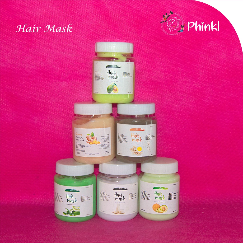 `ღ´ PHINKL `ღ´ HAIRMASK ALA SALON TERBARU DAN TERMURAH PREMIUM creambath melembutkan rambut wangi