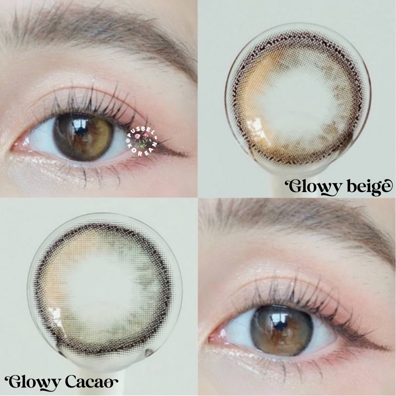 glowy brown gray black blue choco softlens ala filter original korea