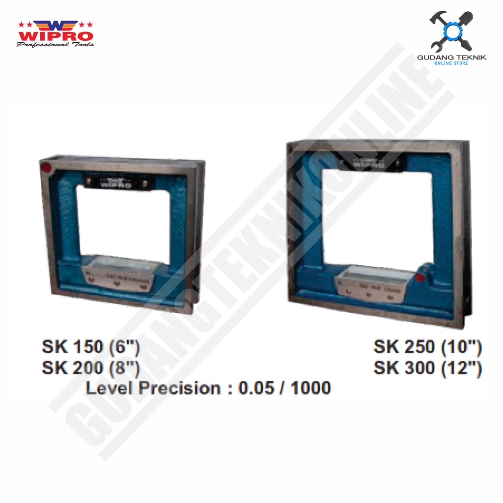 Alat Siku Ukur Waterpass Mesin Siku 6&quot; WIPRO SK-150/ Water Pass Pas Presisi 6 inch WIPRO SK 150 - SK150 WIPRO