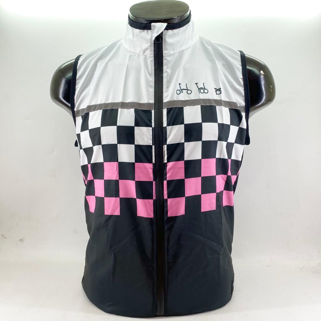 Rompi Sepeda Lipat Vest Windbreaker Pria Wanita