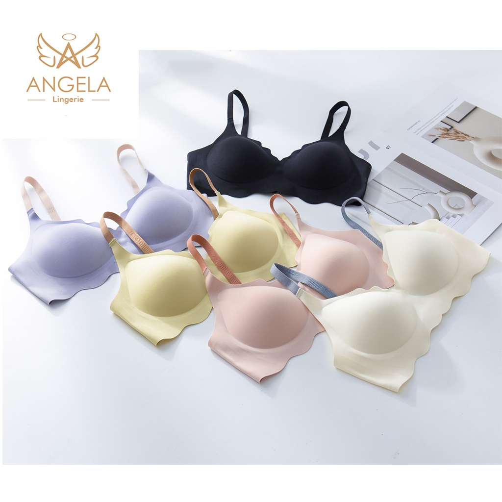 ANGELA PREMIUM JAPAN Bra BH Push Up Set Tanpa Kawat Celana Dalam Wanita Bikini Sport Beha Lingerie Korea Fashion Bralette Remaja Perempuan Sexy Pakaian Dalam COD Renang Motif Cewek Pita Bunga Murah Raisa Jumbo