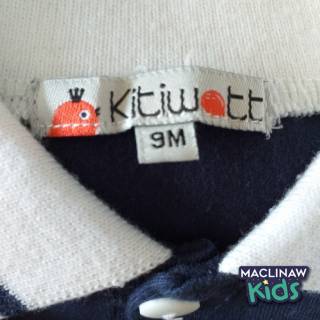  Kaos  Polo  Anak Baby  Laki laki Cowo Biru  Navy Blue Nautical 