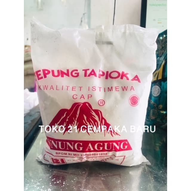 

Tepung Tapioka Cap Gunung Agung 500 gram | Tepung Sagu Gunung 500g