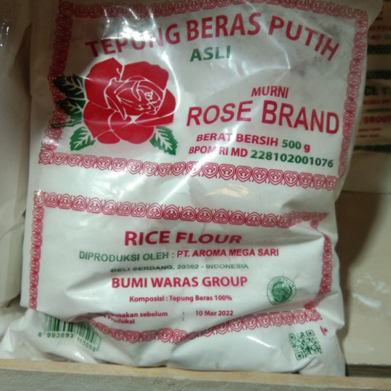 

tepung beras putih asli rose brand