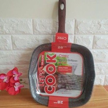 Grillpan Cyprus Square • Grill Pan Marble 28cm