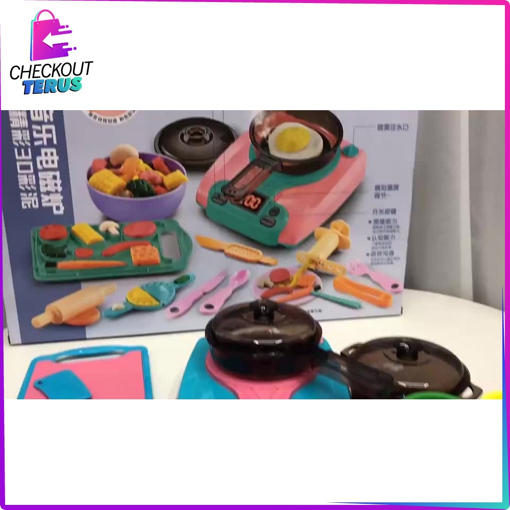 CT M150 M152 Mainan Masak Masakan KOMPOR UAP Set Anak Perempuan Kitchen Set Mainan Dapur Anak Pretend Play