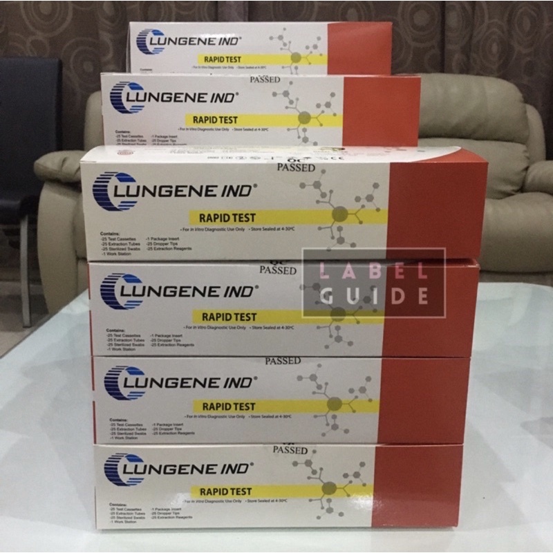 Swab Hidung Test Lungene  IND Merah Antigen Covid-19 rapid