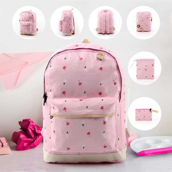 Tas Sekolah TK SD/ Tas Ransel Anak Perempuan 4in1 BR 333 -  Gookids