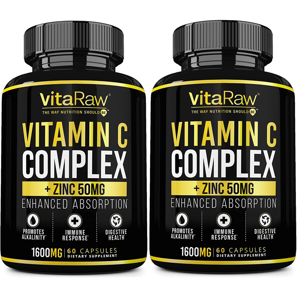 Vitamin C - Vitaraw Vitamin C Complex + Vitamin D3 5000iu + Zinc 50mg