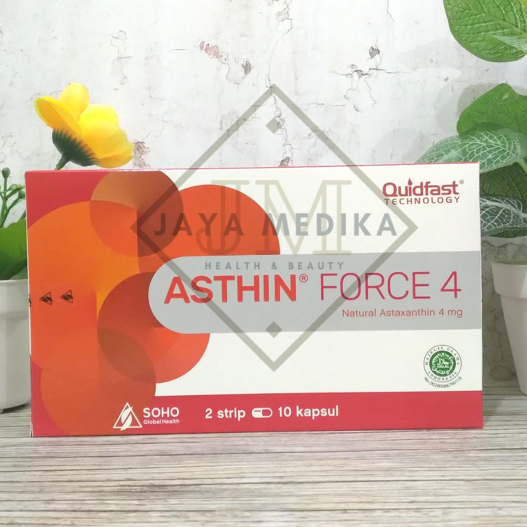 Asthin Force 4 Astaxanthin Isi 20 Kapsul