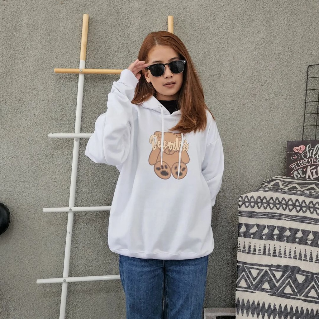 BEVEARLESS TEDDY Sweater Hoodie Oversize Pria Wanita | Hoodie Terbaru Fashion Terkini OOTD Casual Bahan Fleece Korean Style