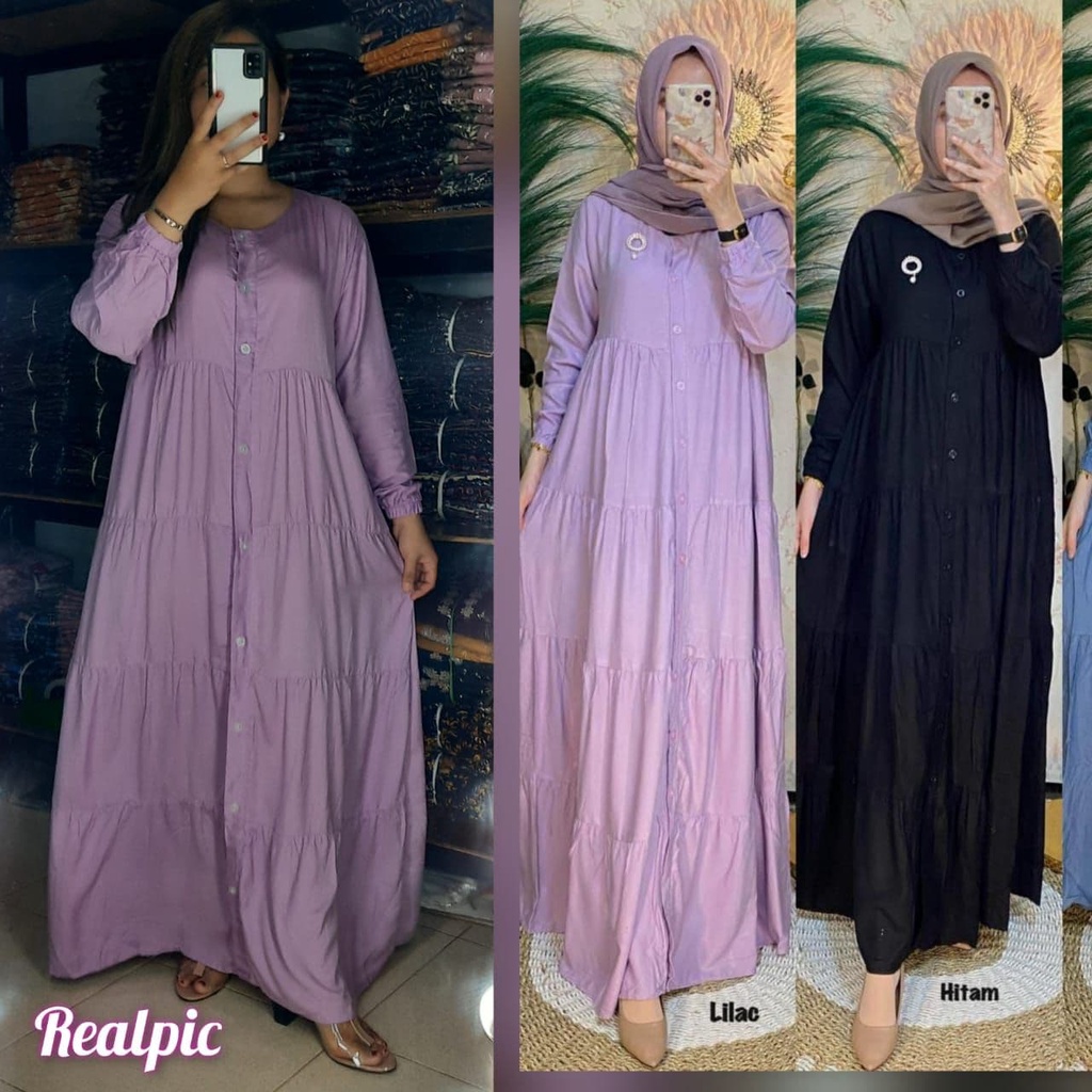 GAMIS RAYON LOMOTIF SUSUN LUX IMPORT / GAMIS MURAH MAXMARA LUX PREMIUM TERBARU RAYON BUSUI FRIENDLY