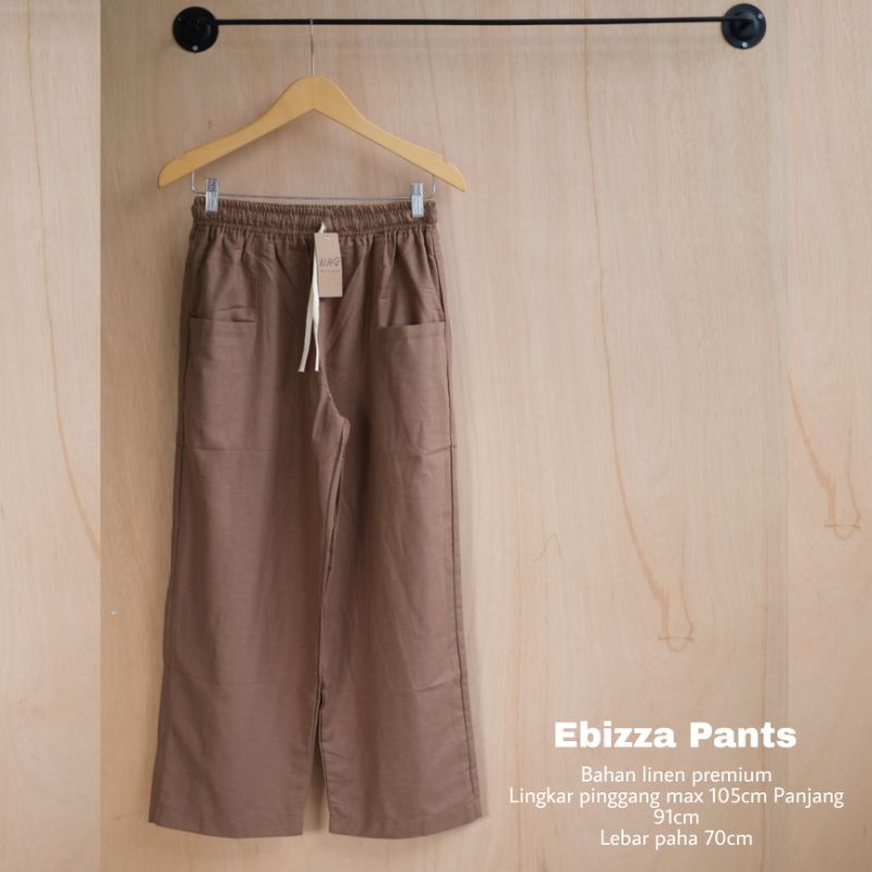 hightwaist Ebizza Pants Jumbo Nore harem pants linen celana wanita jumbo murah