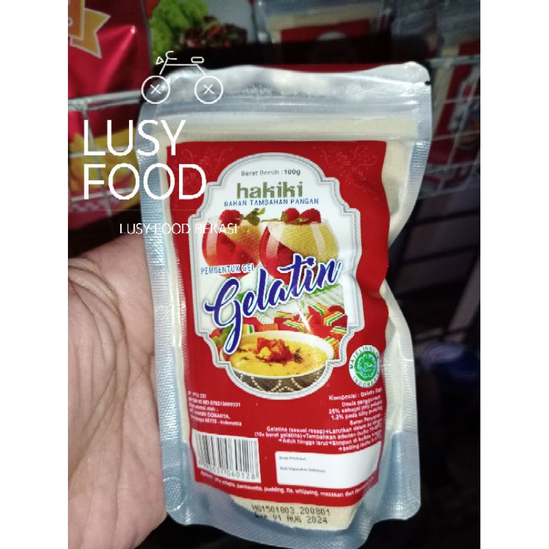 

Gelatin powder gelatin hakiki bubuk 100gr Halal Mui