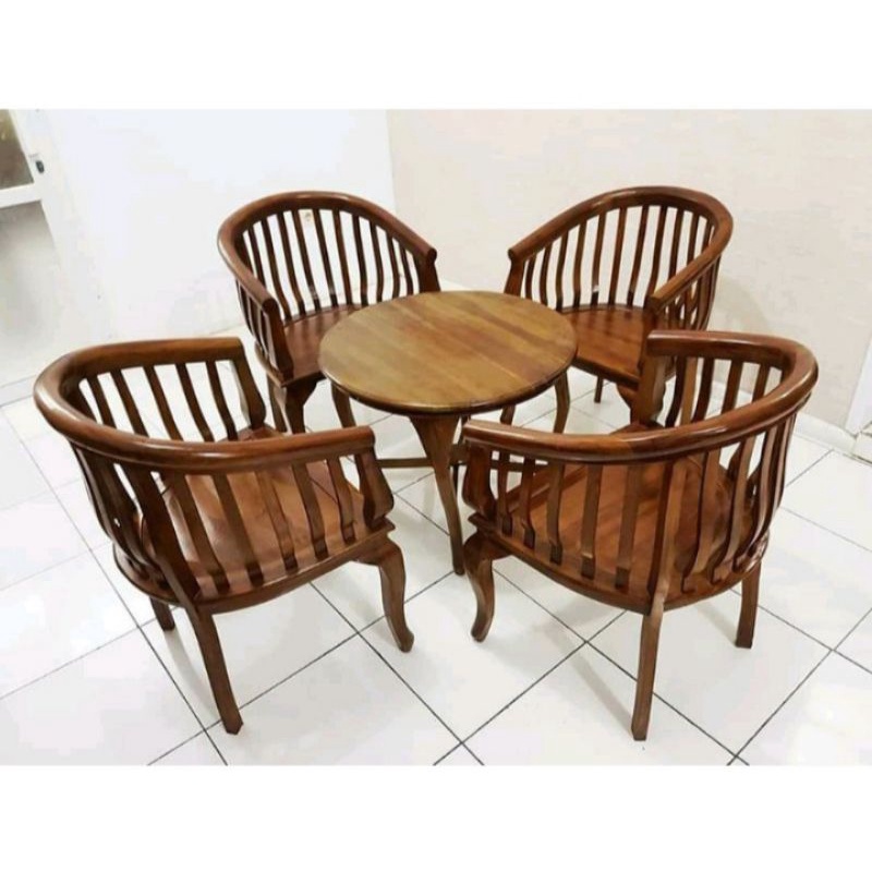 KURSI TERAS BETAWI BAHAN KAYU JATI/KURSI TAMU CLASSIC/KURSI BETAWI/KURSI BETAWI KAYU JATI/KURSI TERB