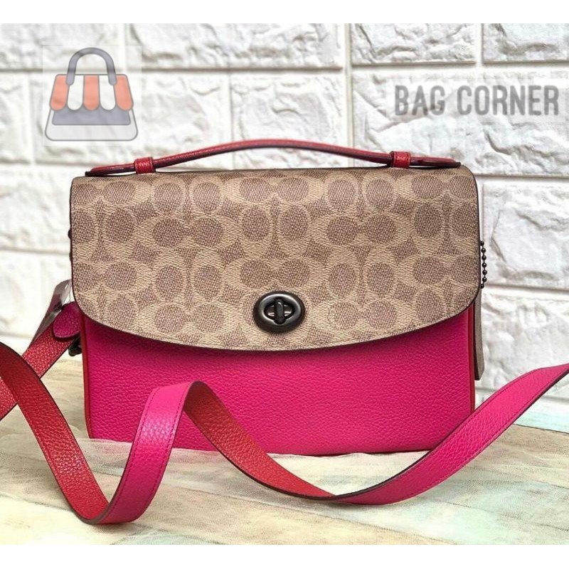 BagCorner - Coach Cassie Tan Bright Pink Crossbody