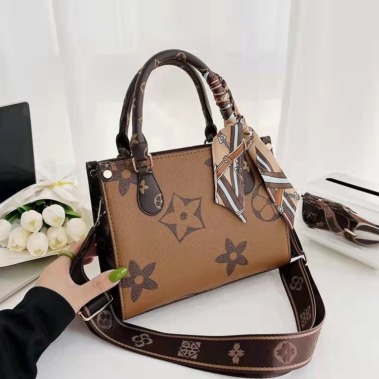 BJ61252 - BROWN/COFFEE - TAS TOTE SLEMPANG JINJING TOTEBAG HANDBAG WANITA FASHION IMPORT MODIS ELEGAN TERMURAH TERLARIS TERBARU BAGSTORE JAKARTA TAS BATAM ZC1252