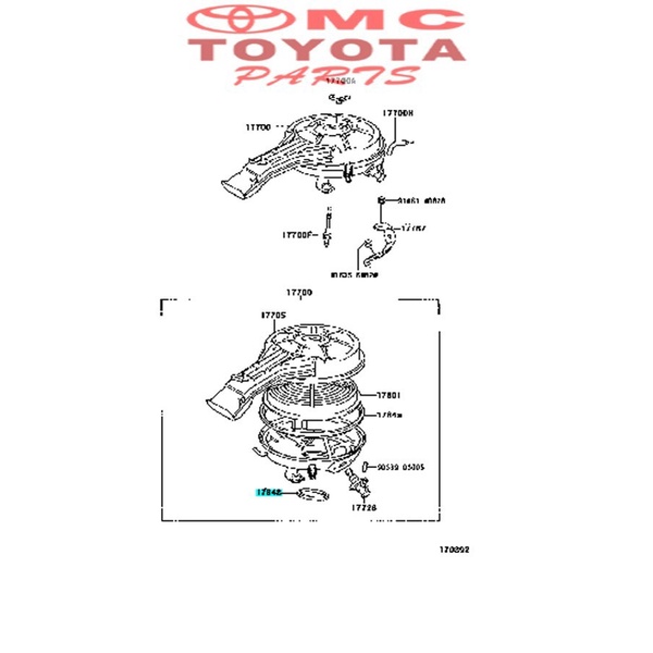 Karet Gasket Seal Filter Saringan Udara Kijang Kapsul 17848-10021