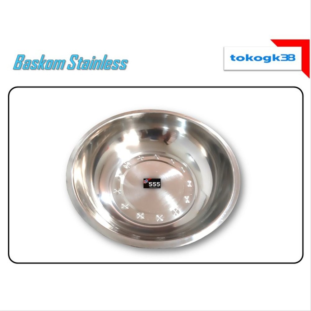 Baskom-Waskom Stainless 30cm Murah