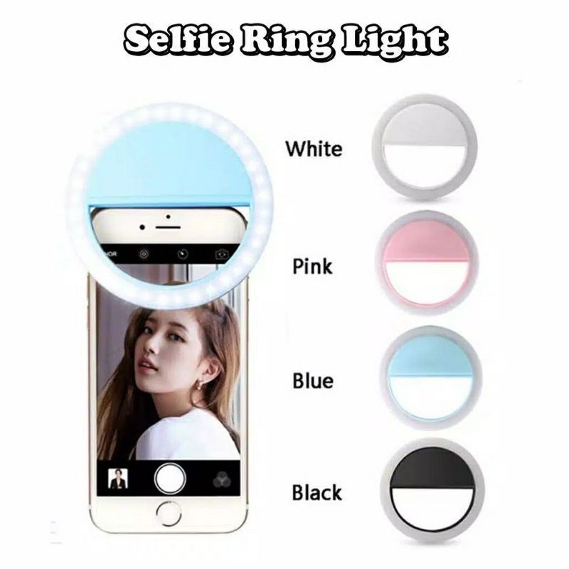 Ringlight Lampu Selfie LED / Lampu Ringlight Live / Lampu Ringlight Kamera Handphone