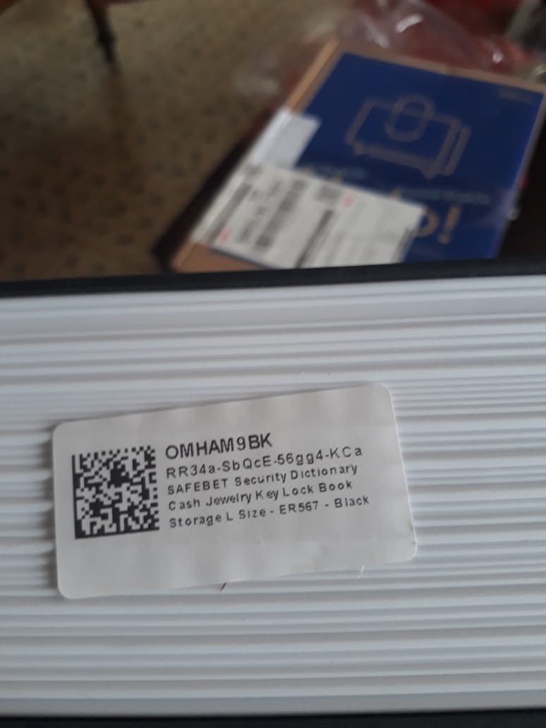 Brankas Mini - Brankas Buku - Kotak Penyimpanan Rahasia - Brangkas Berangkas Perhiasan Uang Hp