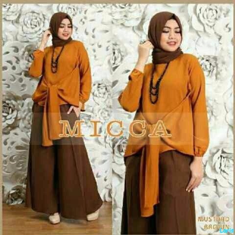 PROMO Set micca baju muslim wanita dewasa murah stelan kulot jumbo sale KR PALING MURAH