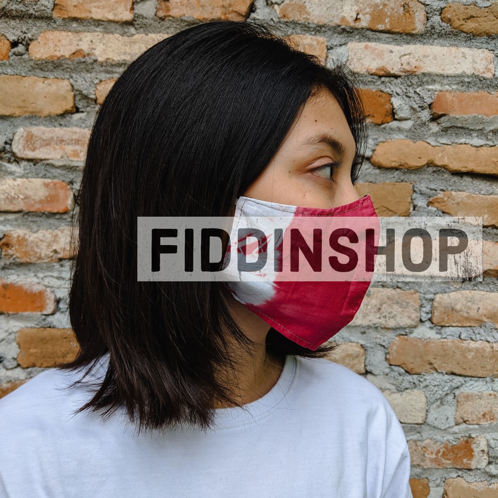 Masker Tie Dye Rayon Handmade Tie Dye ear loop Head Loop Mask Termurah Grosir Nyaman 2 Lapis 2 Layer