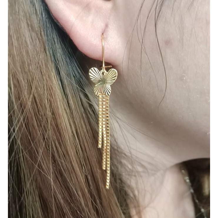 anting jurai untuk wanita//anting lapis emas//perhiasan//anting