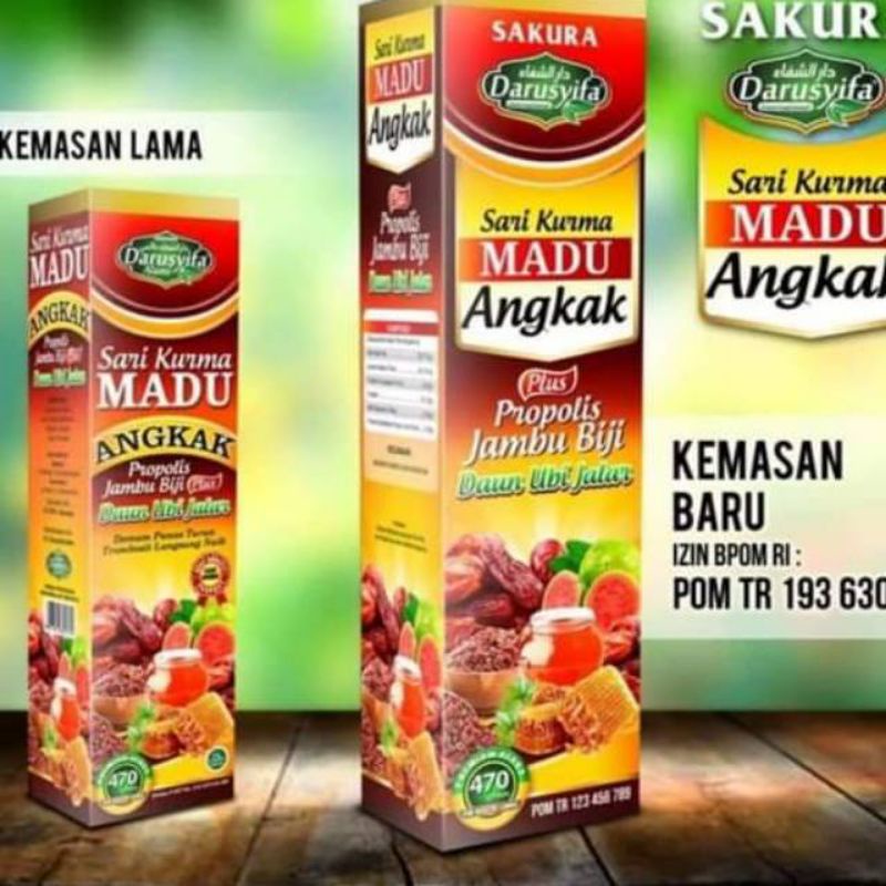 

Sari Kurma Madu ANGKAK DARUSYIFA / Plus Propolis Jambu Biji & Daun Ubi jalar