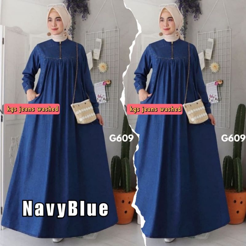 gamis jeans gamis jeans terbaru 2023 gamis jeans jumbo gamis jeans wanita dres korean style dress dr