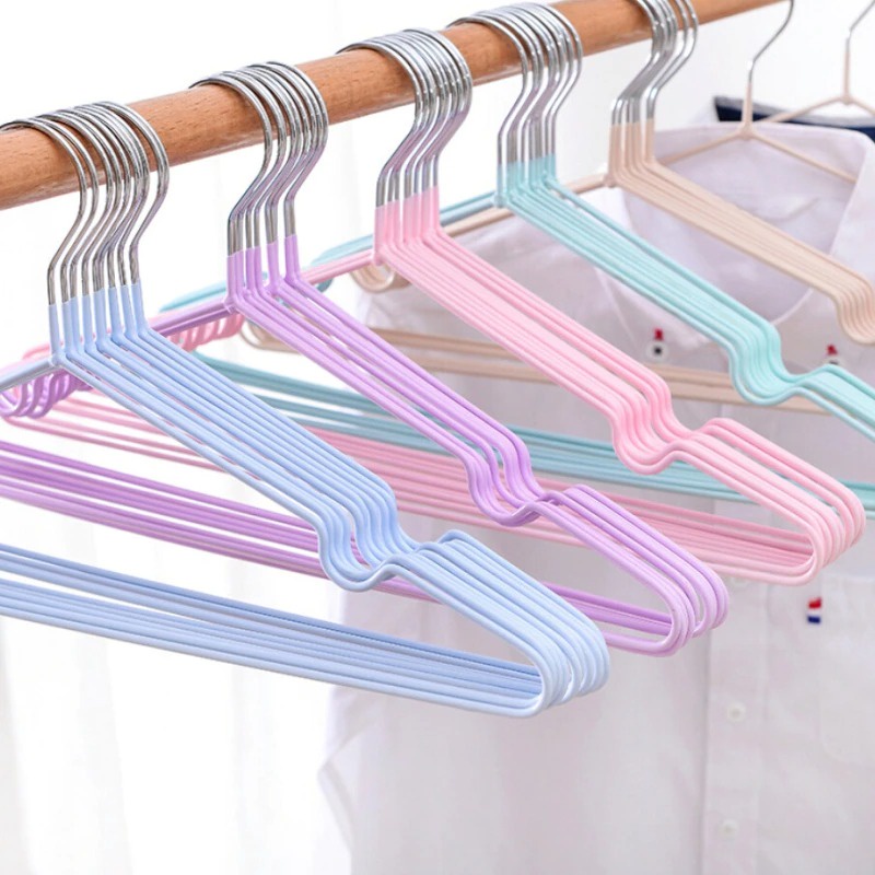 DISKON!! Hanger Stainles Anti Karat Gantungan Baju1 Pack Isi 10 pcs Hanger Anti Karat Anti Selip