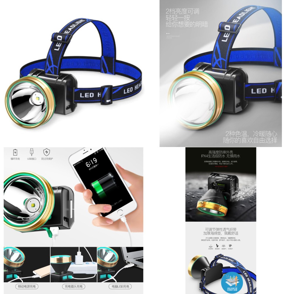 ANLOOK Senter LED Headlamp -TG28 - Black