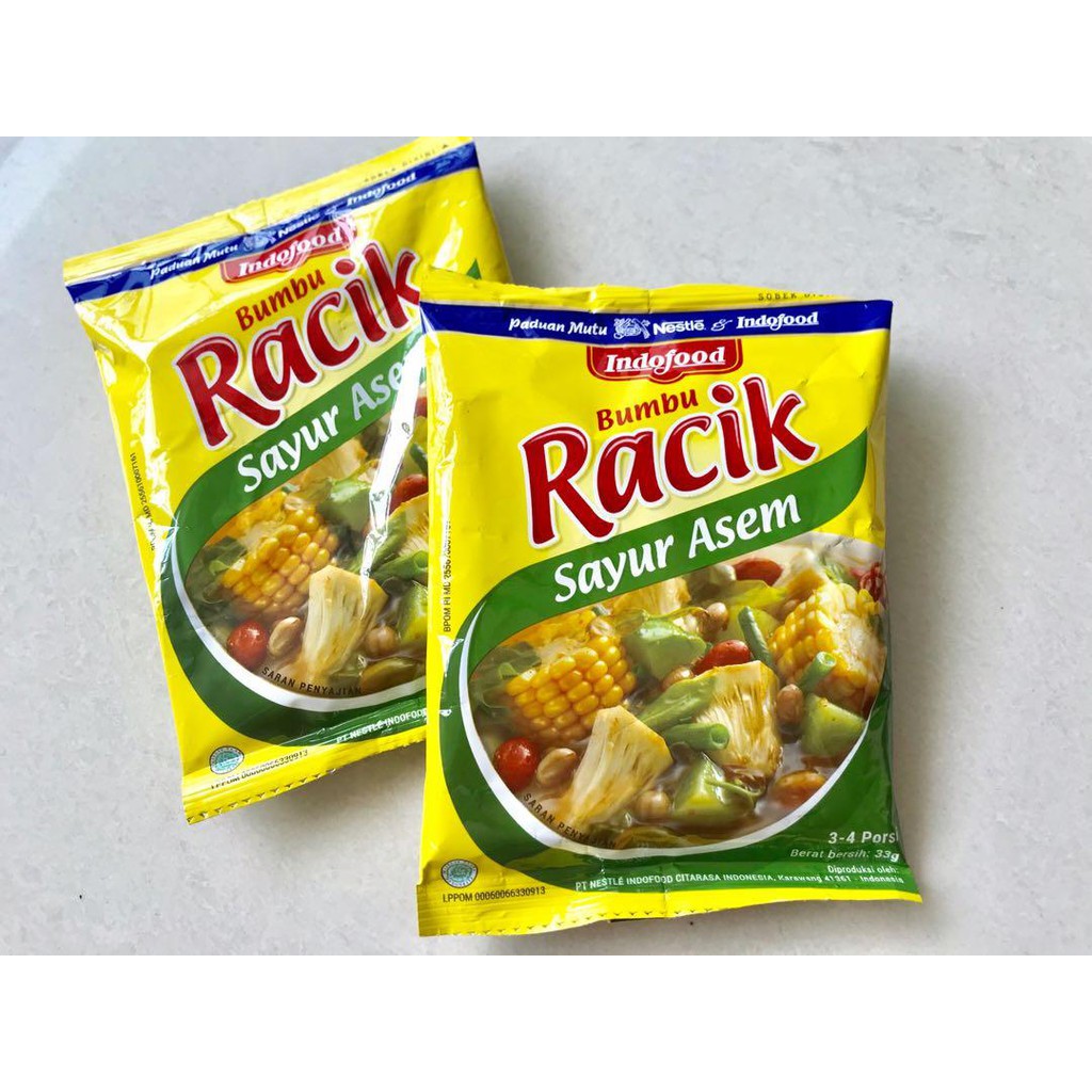 

Bumbu Racik Sayur Asem Indofood Instan Kemasan Sachet 33 Gram Rahmat Grosir Store