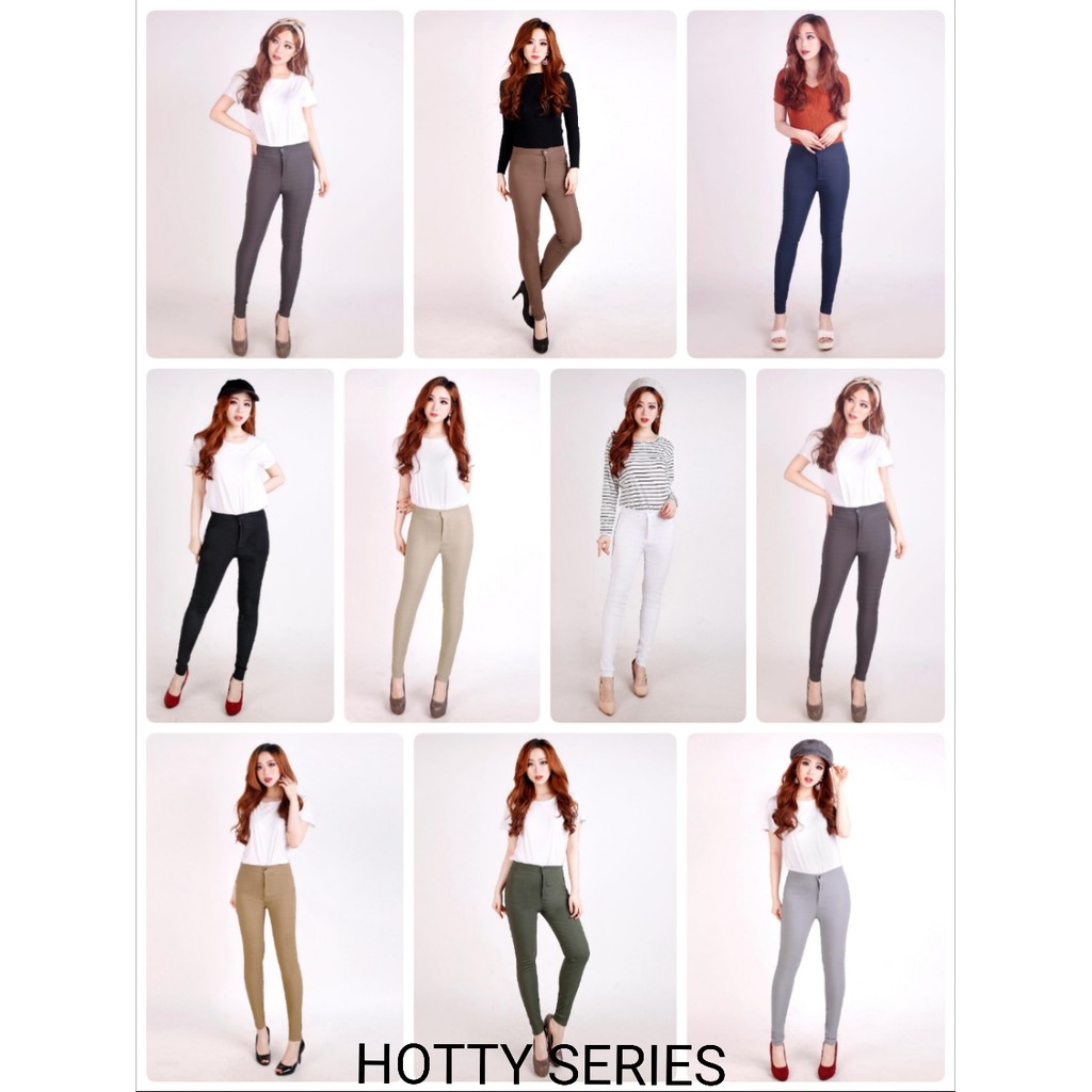 Celana miss hotty cotton stretch bahan enak pake jegging