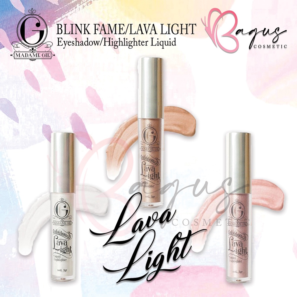 ⭐ BAGUS ⭐ MADAME GIE BEAUTY BLINK FAME / LAVA LIGHT | Eyeshadow / Highlighter LIquid